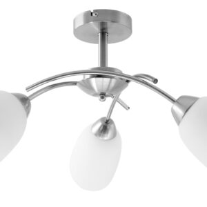 Activejet Klasikinis šviestuvas pakabinamas lubų šviestuvas NIKITA nikelis trigubas 3xE27 gyvenamajam kambariui