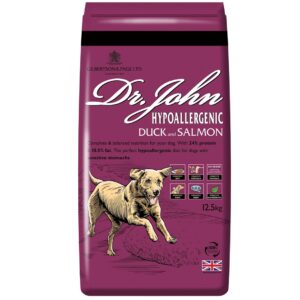 DR JOHN Hypoallergenic Duck with salmon - sausas maistas šunims - 12,5kg