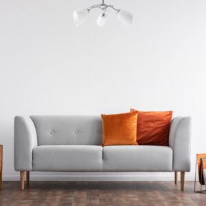 Activejet Klasikinis šviestuvas pakabinamas lubų šviestuvas NIKITA nikelis trigubas 3xE27 gyvenamajam kambariui - Image 3