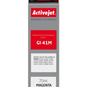 Activejet AC-G41M rašalo butelis Canon spausdintuvams, pakaitalas Canon GI-41M 4544C001; Supreme; 70 ml; raudonas