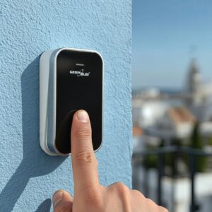"GreenBlue" - durų skambutis - kinetinis / be baterijos / belaidis - 38 melodijos - veikimo nuotolis iki 200 m, IP44, GB157 B - juodas - Image 3