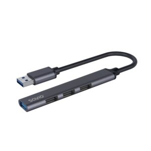 SAVIO AK-70 USB-A šakotuvas - 3 × USB-A 2.0, 1 × USB-A 3.1 GEN 1, 4-in-1, 5 Gbps