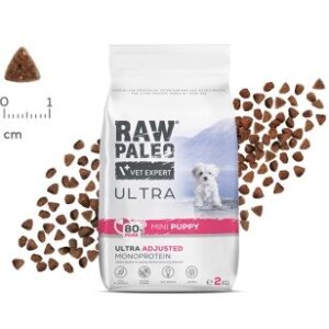 RAW PALEO Ultra Mini Puppy Pork - sausas maistas šunims - 2kg - Image 2