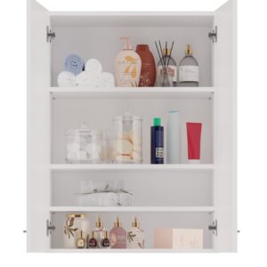 Topeshop POLA MINI DD BIEL vonios kambario spintelė Balta - Image 3