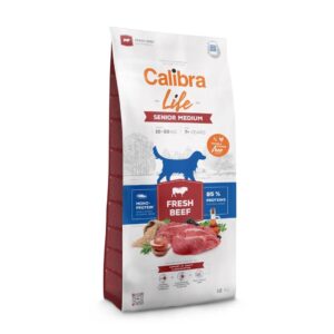 CALIBRA Life Senior Medium Fresh Beef - sausas maistas šunims - 12kg