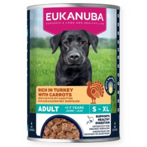 EUKANUBA Life Care Rich in turkey and carrots - drėgnas ėdalas šunims - 400g