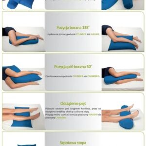 Lovos padėties nustatymo pagalvėlė „U-crescent“ iš silikono pluošto Mėlyna - Image 3