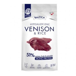 BALTICA Nutraceutic Hypoallergenic Medium breeds Venison with rice - sausas maistas šunims - 3kg