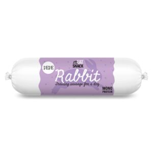 PAKA ZWIERZAKA Pepe Sausage Rabbit - skanėstas šuniui - 200g