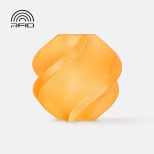 3D Plastikas - Filamentas PETG Translucent Orange With spool/Su rite | 1.75mm, 1kg | Bambu Lab