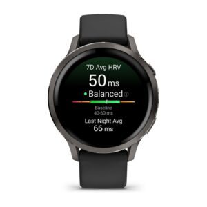 Garmin Venu 4 3,05 cm (1.2") AMOLED 41 mm Skaitmeninis 390 x 390 pikseliai Lietimui jautrus ekranas Juoda „Wi-Fi“ GPS (palydovinis) - Image 2