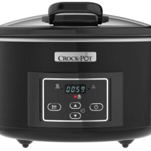 Crock-Pot CSC052X lėto virimo puodas 4,7 L Juoda, Sidabras