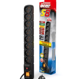 ACAR S8 Juoda 8 AC išvestis(ys / čių) 230 V 5m - Image 2