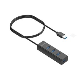 UNITEK Y-3089V01 sąsajos šakotuvas USB 3.2 Gen 1 (3.1 Gen 1) Type-A 5000 Mbit/ai Juoda - Image 3