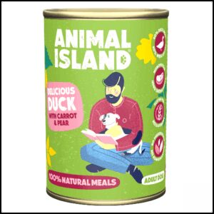 ANIMAL ISLAND Antis su soromis ir morkomis - drėgnas maistas šunims - 400 g