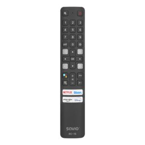 Savio RC-15 universal remote control/replacement for TCL SMART TV nuotolinio valdymo pultelis IR belaidis Spaudžiamieji mygtukai