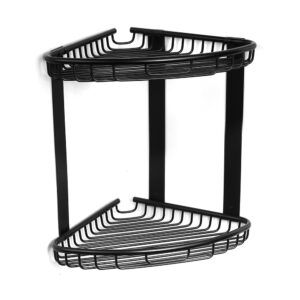 Kampinė lentyna dušui Kapitan NETS 96 37 77 55, juoda matinė