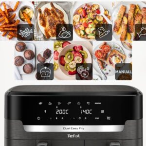 Karšto oro gruzdintuvė Tefal XXL Dual Easy Fry, EY942HE0 - Image 3