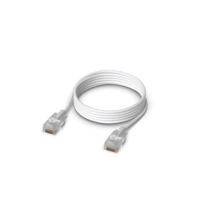 Ubiquiti UACC-Cable-Patch-EL-1M-W tinklo kabelis Permatomas, Balta Cat6