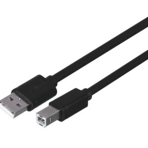 UNITEK Y-C420GBK USB kabelis USB 2.0 3 m USB A USB B Juoda