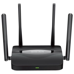 Mercusys MR25BE belaidis maršrutizatorius Gigabitinis eternetas Dviguba juosta (2,4 GHz / 5 GHz) Juoda