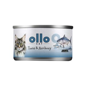 OLLO Cat nr 9 Tuna & Anchovy in broth - šlapias kačių maistas - 70g