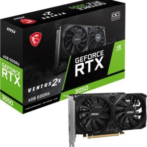 Vaizdo plokštė. MSI GeForce RTX 3050 VENTUS 2X E 6G OC