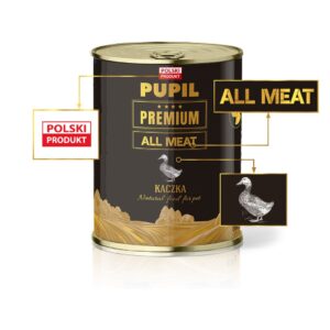 PUPIL Premium All Meat Gold Duck - drėgnas ėdalas šunims - 800g - Image 3