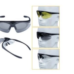 Fotochrominiai dviračių akiniai su UV apsauga ir korekciniu įdėklu Rockbros 14110023003 balti - Image 2