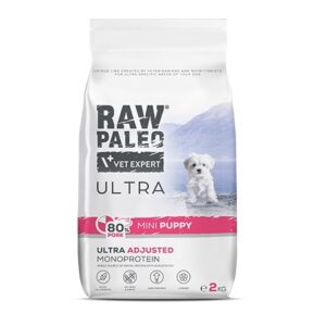 RAW PALEO Ultra Mini Puppy Pork - sausas maistas šunims - 2kg