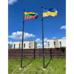 Lietuvos vėliava su karabinais 100x170 cm - Image 2