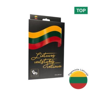 Lietuvos vėliava su karabinais 100x170 cm