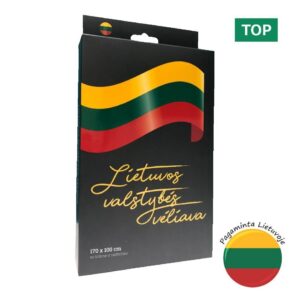 Lietuvos vėliava su kišene ir raišteliai