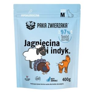 PAKA ZWIERZAKA Lamb and turkey - sausas kačių maistas - 400g