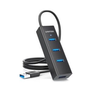 UNITEK Y-3089V01 sąsajos šakotuvas USB 3.2 Gen 1 (3.1 Gen 1) Type-A 5000 Mbit/ai Juoda - Image 2