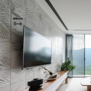 Maclean televizoriaus MC-421 sieninis laikiklis 32"-90" VESA 600x400 80 kg pakreipimo universalus reguliuojamas gulsčiukas Priedai plokšti ploni - Image 2