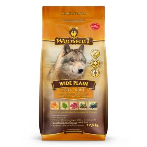 WOLFSBLUT Wide Plain Light Horse with sweet potatoes - sausas maistas šunims - 12,5kg