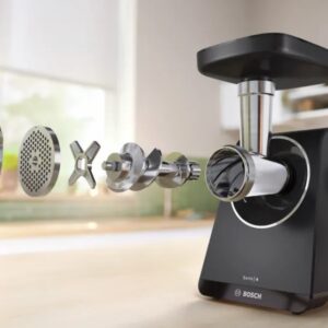 Bosch Serie 4 MFWS440B mėsmalė 1900 W Juoda, Sidabras - Image 2