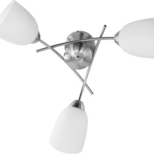 Activejet Klasikinis šviestuvas pakabinamas lubų šviestuvas NIKITA nikelis trigubas 3xE27 gyvenamajam kambariui - Image 2