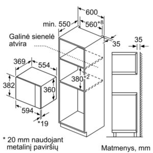 Mikrobangų krosnelė Bosch BFL554MS0 - Image 3