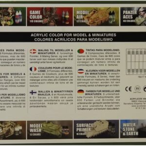 Vallejo akrilinių modelių spalvų rinkinys JAV Basic - 16