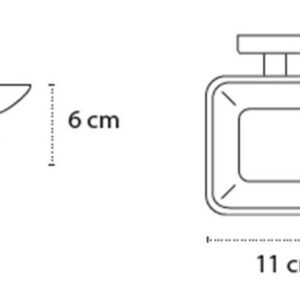 Muilinė su laikikliu Kapitan QUATTRO 43 01 66, balta matinė - Image 2