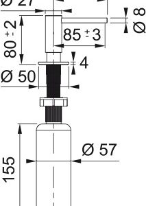 Muilo dozatorius Franke Atlas 112.0717.084 - Image 2