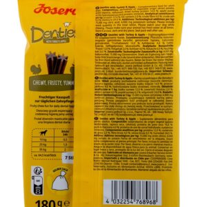 JOSERA Denties Turkey with apple - skanėstas šunims - 180g - Image 2