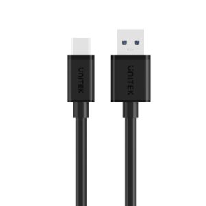 UNITEK Y-C474BK USB kabelis USB 3.2 Gen 1 (3.1 Gen 1) 1 m USB A USB C Juoda - Image 2