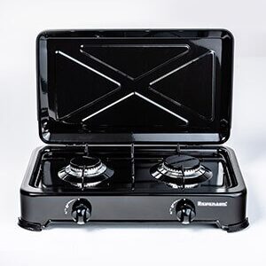 Ravanson K-02TB viryklė (Juoda) Stalviršis Dujinė 2 zone(s)