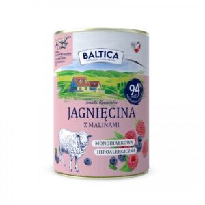 BALTICA Smaki regionów Lamb with raspberries - drėgnas ėdalas šunims - 400g