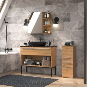 Topeshop NEL V DDS ARTISAN vonios kambario spintelė Ąžuolas - Image 2