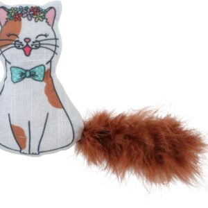 ZOLUX Chatouille Cat with feathers and catnip - žaislas katėms - 13cm - Image 2