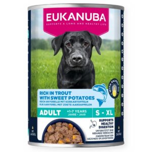 EUKANUBA Life Care Rich in trout and sweet potatoes - drėgnas ėdalas šunims - 400g